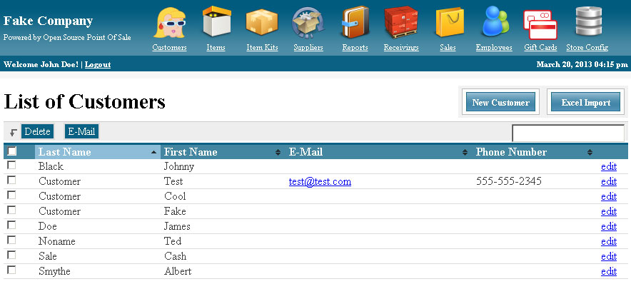 Open Source POS Tour - Customer Relationship Management (CRM) Software